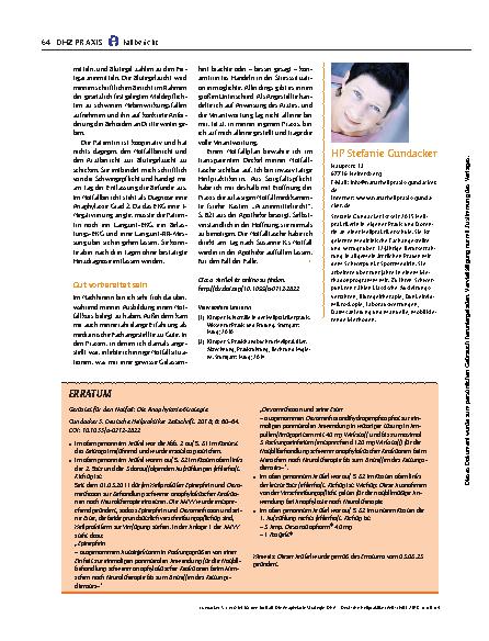 Vorschauseite 5: Gerüstet für den Notfall: Die Anaphylaxie-Strategie