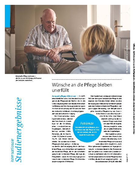 Vorschauseite 1: Internationale Studienergebnisse