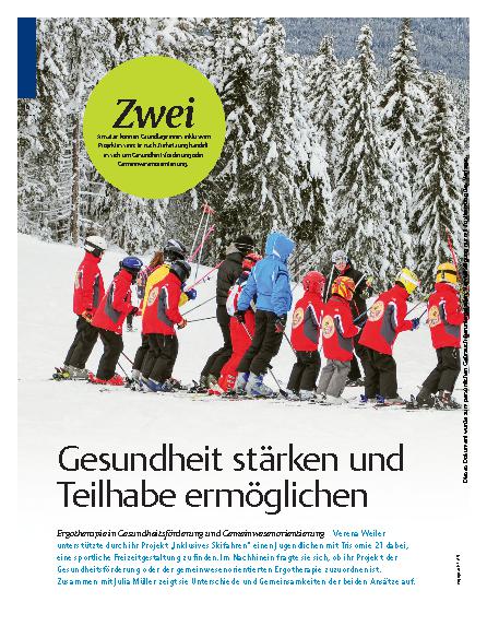 Vorschauseite 1: Gesundheit stärken und Teilhabe ermöglichen – Ergotherapie in Gesundheitsförderung und Gemeinwesenorientierung