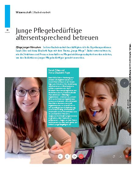 Vorschauseite 1: Junge Pflegebedürftige alters entsprechend betreuen – Pflege junger Menschen