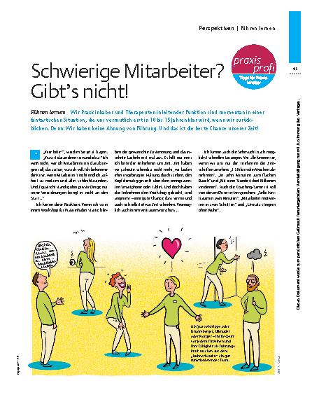 Vorschauseite 1: Schwierige Mitarbeiter? Gibt’s nicht! – Führen lernen