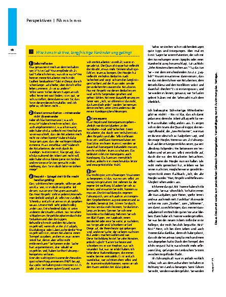 Vorschauseite 2: Schwierige Mitarbeiter? Gibt’s nicht! – Führen lernen