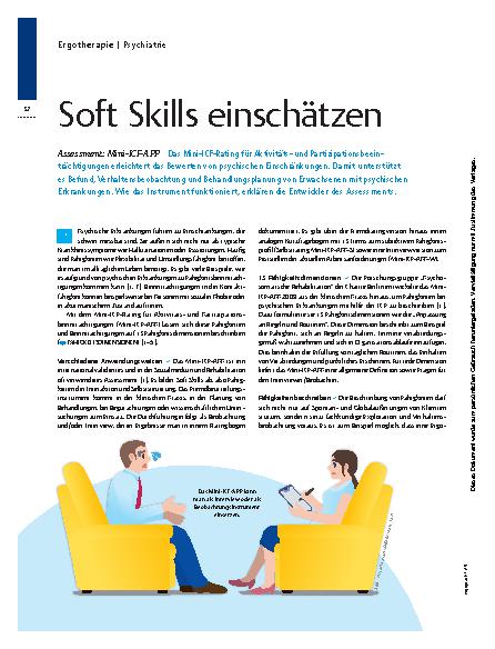 Vorschauseite 1: Soft Skills einschätzen – Assessment: Mini-ICF-APP