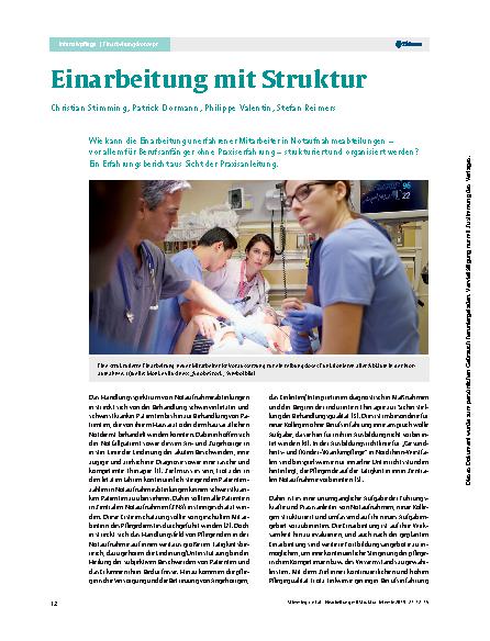Vorschauseite 1: Einarbeitung mit Struktur