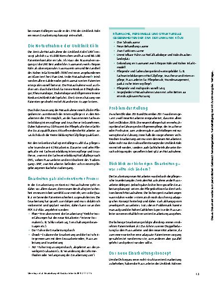 Vorschauseite 2: Einarbeitung mit Struktur