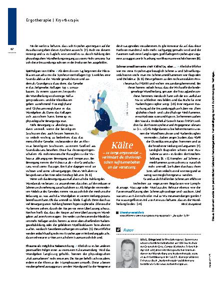 Vorschauseite 3: Väterchen Frost kann in Rente gehen – Mythos Kryotherapie