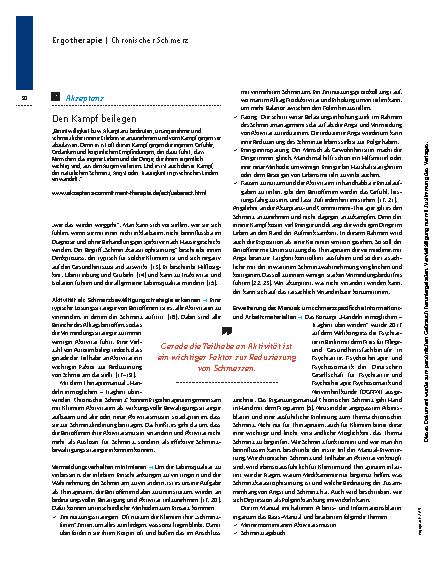 Vorschauseite 3: Den ganzen Tag FEUERALARM – doch keiner nimmt ihn ernst – Chronischer Schmerz: Handeln gegen Trägheit