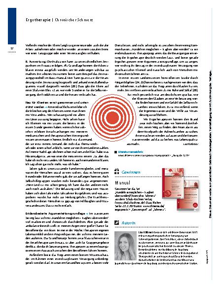 Vorschauseite 5: Den ganzen Tag FEUERALARM – doch keiner nimmt ihn ernst – Chronischer Schmerz: Handeln gegen Trägheit