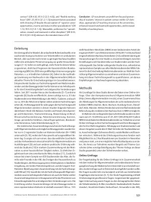 Vorschauseite 2: Motivationale Faktoren für die Präferenz der Fachrichtung Allgemeinmedizin – eine quantitative Untersuchung unter Medizinstudierenden NRWs für eine zielgerichtete Nachwuchsgewinnu…