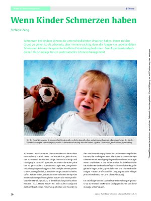 Vorschauseite 1: Wenn Kinder Schmerzen haben