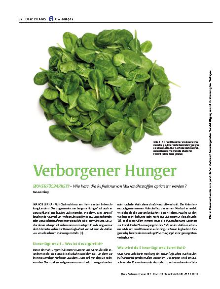Vorschauseite 1: Verborgener Hunger