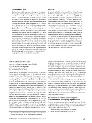 Vorschauseite 2: DNVF-Memorandum III – Methoden für die Versorgungsforschung, Teil 4 – Konzept und Methoden der organisationsbezogenen Versorgungsforschung.