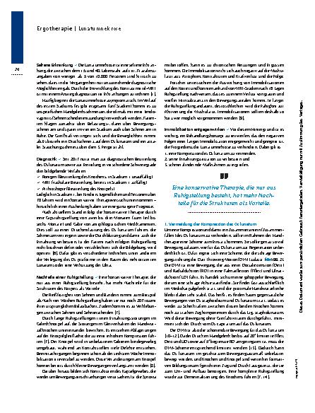 Vorschauseite 2: Mondbein durch Bewegung regenerieren – Therapiekonzept bei Morbus Kienböck