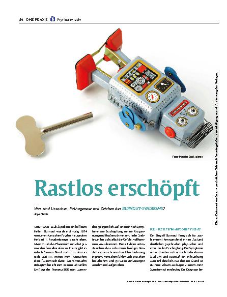Vorschauseite 1: Rastlos erschöpft