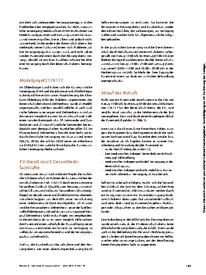Vorschauseite 2: Telemedizin im kassenärztlichen Bereitschaftsdienst mit Notfallsanitätern
