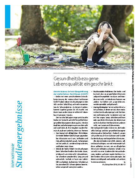 Vorschauseite 1: Internationale Studienergebnisse
