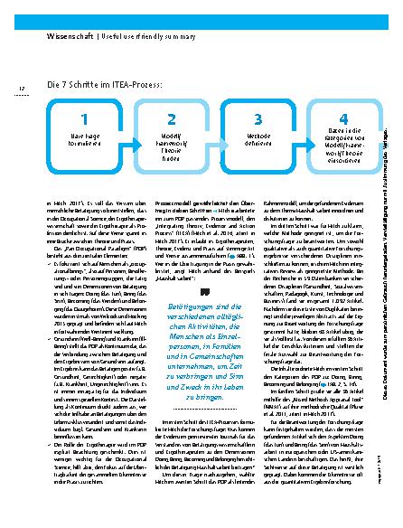 Vorschauseite 3: Die Perspektive wechseln! – Die Betätigung und nicht das Individuum befunden