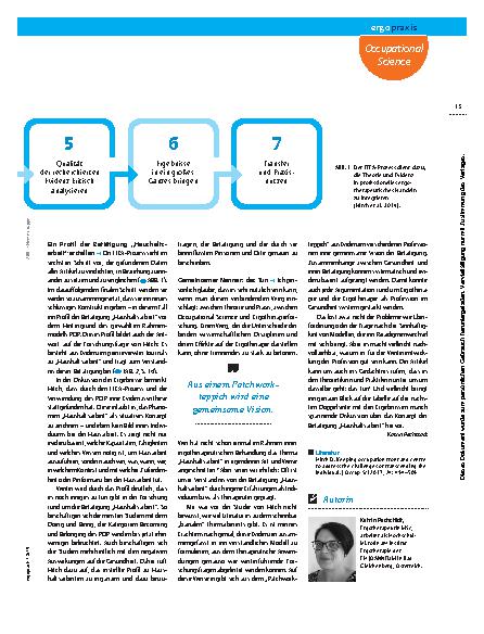 Vorschauseite 4: Die Perspektive wechseln! – Die Betätigung und nicht das Individuum befunden