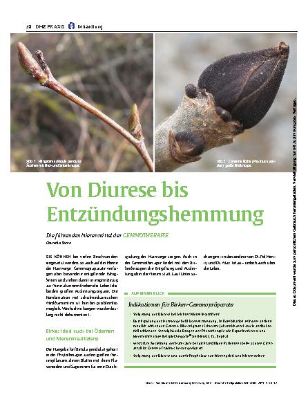 Vorschauseite 1: Von Diurese bis Entzündungshemmung