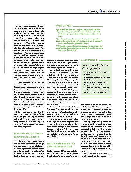 Vorschauseite 2: Von Diurese bis Entzündungshemmung