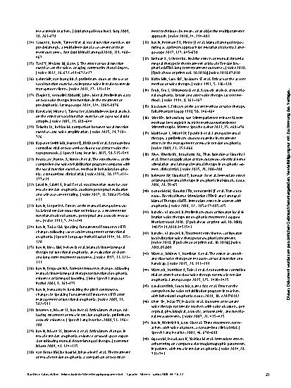 Vorschauseite 6: Evidenzbasierte Stimmtherapieprogramme bei Dysphonien: eine Literaturstudie