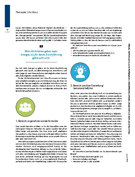 Vorschauseite 3: Das tut gut – Mini-AktivitätenAnsatz