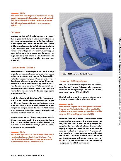Vorschauseite 2: POCT im Rettungsdienst: Was Medizintechnik über den Patienten verraten könnte