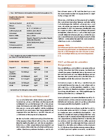 Vorschauseite 3: POCT im Rettungsdienst: Was Medizintechnik über den Patienten verraten könnte