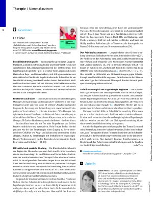 Vorschauseite 5: Lebensqualität in allen Stadien – Ergotherapie bei Mammakarzinom