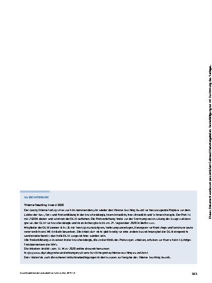 Vorschauseite 1: Ausschreibung