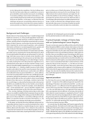 Vorschauseite 2: Linkage of Routine Data to Other Data Sources in Germany: A Practical Example Illustrating Challenges and Solutions
