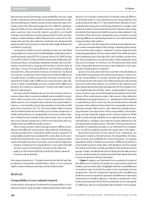Vorschauseite 2: Comparability in Cross-National Health Research Using Insurance Claims Data: The Cases of Germany and The Netherlands