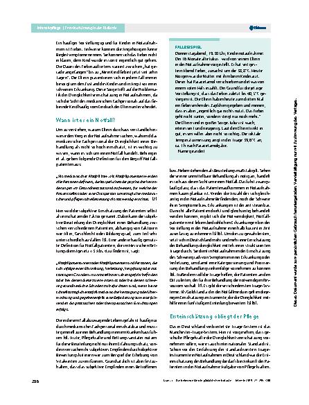 Vorschauseite 2: Das fiebernde Kind in der pädiatrischen Notaufnahme