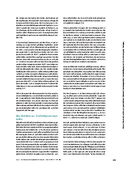 Vorschauseite 5: Das fiebernde Kind in der pädiatrischen Notaufnahme