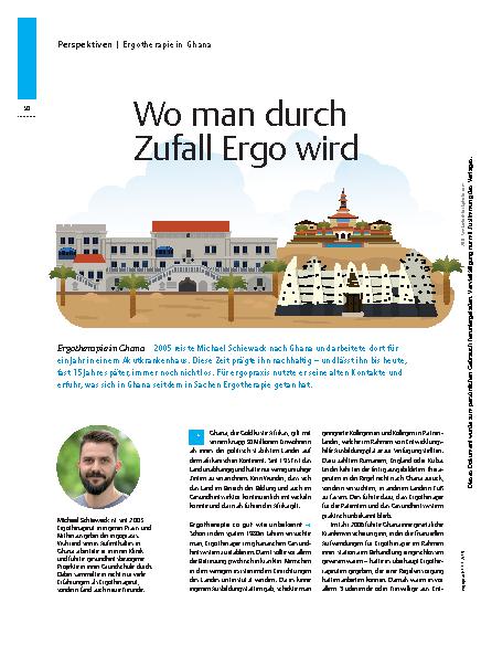 Vorschauseite 1: Wo man durch Zufall Ergo wird – Ergotherapie in Ghana