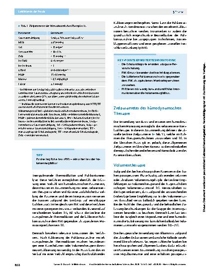 Vorschauseite 4: Leitlinien in der Praxis: der herzchirurgische Patient in der intensivmedizinischen Versorgung