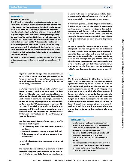 Vorschauseite 6: Leitlinien in der Praxis: der herzchirurgische Patient in der intensivmedizinischen Versorgung