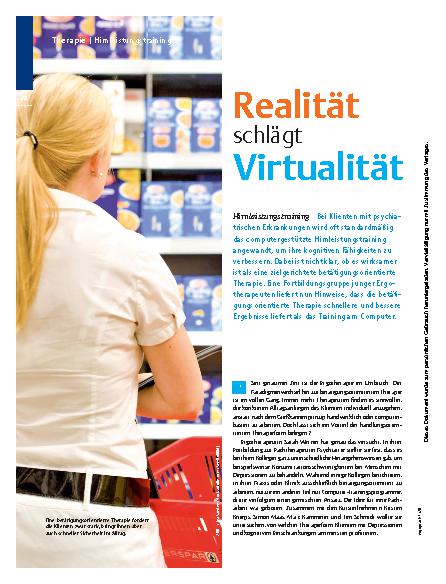 Vorschauseite 1: Realität schlägt Virtualität – Hirnleistungstraining