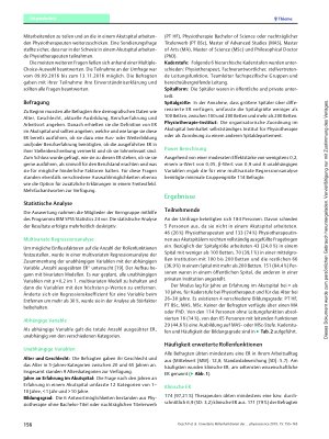 Vorschauseite 4: Erweiterte Rollenfunktionen der Physiotherapie im Akutkrankenhaus – Umfrage unter Physiotherapeuten der Ostschweiz