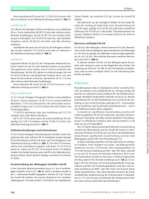 Vorschauseite 6: Erweiterte Rollenfunktionen der Physiotherapie im Akutkrankenhaus – Umfrage unter Physiotherapeuten der Ostschweiz