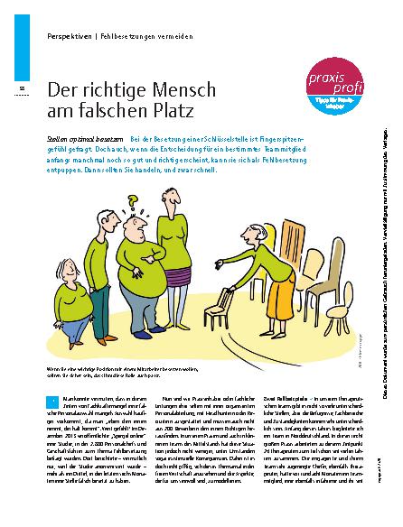 Vorschauseite 1: Der richtige Mensch am falschen Platz – Stellen optimal besetzen