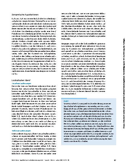 Vorschauseite 3: Kognitive Kommunikationsstörungen bei Schizophrenie und ihre Relevanz für die Logopädie/Sprachtherapie