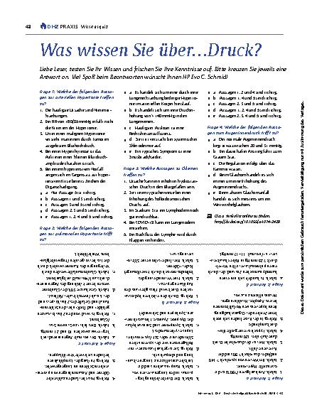 Vorschauseite 1: Was wissen Sie über…Druck?