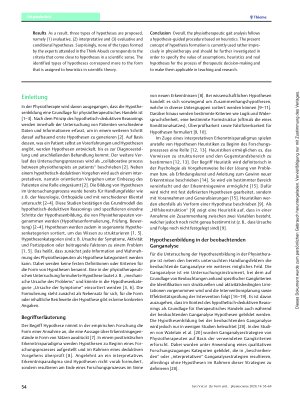 Vorschauseite 2: Zur Form und Struktur von Hypothesen im Rahmen der physiotherapeutischen Untersuchung am Beispiel der beobachtenden Ganganalyse – Qualitative Think-Aloud-Analyse