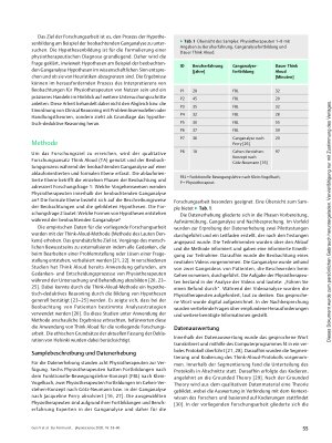 Vorschauseite 3: Zur Form und Struktur von Hypothesen im Rahmen der physiotherapeutischen Untersuchung am Beispiel der beobachtenden Ganganalyse – Qualitative Think-Aloud-Analyse