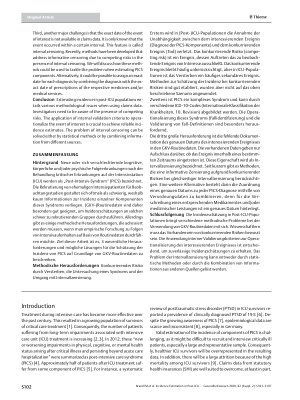 Vorschauseite 2: Incidence Estimation in Post-ICU Populations: Challenges and Possible Solutions When Using Claims Data