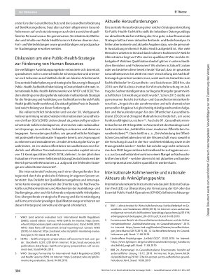 Vorschauseite 2: Durch attraktive Karrierewege Public Health in Deutschland nachhaltig stärken – Kernforderungen an eine Public-Health-Strategie für Deutschland im Bereich Human Resources