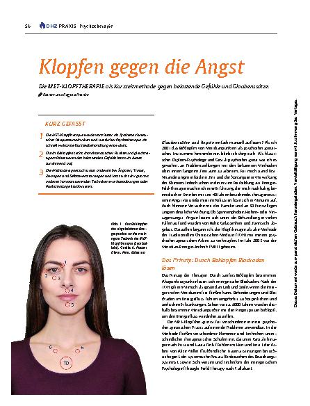 Vorschauseite 1: Klopfen gegen die Angst