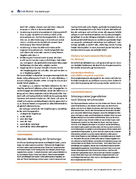 Vorschauseite 3: Klopfen gegen die Angst