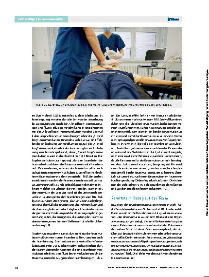 Vorschauseite 3: Effektive Reanimation durch richtige Kommunikation